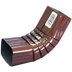 Spectra Metals 2 x 3 In. Aluminum Brown Front Downspout Elbow 3AELRTB