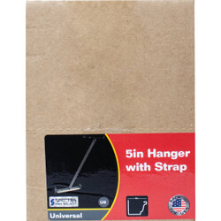 Spectra Metals 4pk 5" Rf Hanger W/Strap 5HHWSRTB