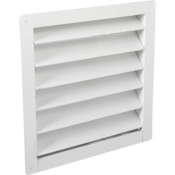 Air Vent 12" x 12" Square White Gable Attic Vent Pack of 6