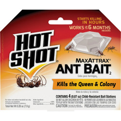 Hot Shot MaxAttrax 0.28 Oz. Solid Ant Bait Station (4-Pack) HG-2040W