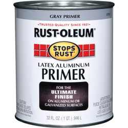 Rust-Oleum Stops Rust Latex Aluminum Primer, Gray, 1 Qt. 8781502