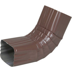 Spectra Metals 3 x 4 In. Aluminum Brown Front Downspout Elbow 4AELRTB