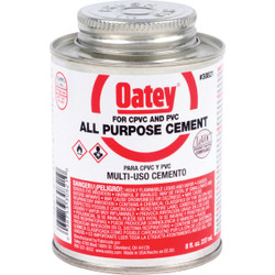 Oatey 8 Oz. Heavy Bodied Clear Multi Purpose Cement CPVC and PVC 30821