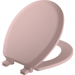 Mayfair Advantage Round Closed Front Pink Wood Toilet Seat 41EC023