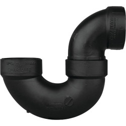 Charlotte Pipe 2 In. Black ABS P-Trap ABS 00706X 0800HA