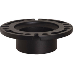 Sioux Chief 3 In. Hub/Inside 4 In. ABS Open Toilet Flange w/1-Piece Plastic Ring