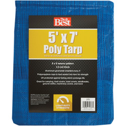 Do it Best Blue Woven 5 Ft. x 7 Ft. General Purpose Tarp 767860