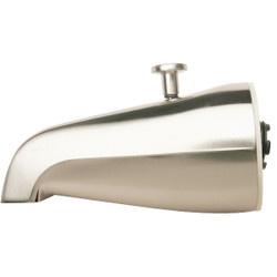 Do it Brushed Nickel Bathtub Spout with Diverter 438583