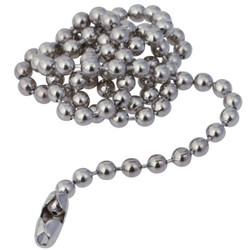 Do it Ball Pattern 15 In. Chrome-Plated Stopper Chain 415054