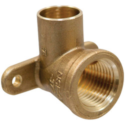 NIBCO 1/2 In. CxF 90 Deg. Drop Copper Elbow (1/4 Bend) BF0150LC