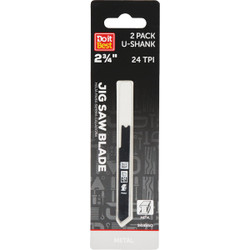 Do it Best U-Shank 2-3/4 In. 24 TPI Metal Cutting Jig Saw Blade (2-Pack)