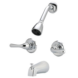 Home Impressions Chrome 2-Handle Metal Lever Tub & Shower Faucet F2014501CP-JPA3