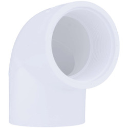 Charlotte Pipe 2" Pvc Sxfip 90d Elbow PVC 02301  1600HA