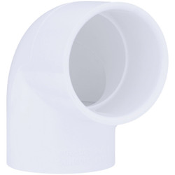 Charlotte Pipe 2-1/2 In. Slip x Slip Schedule 40 90 Deg. PVC Elbow (1/4 Bend)