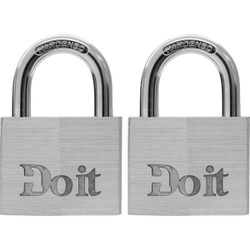Do it 1-1/2 In. Aluminum Keyed Padlock (2-Pack) 1840TDIB