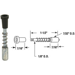 Prime-Line Silver Die-Cast Window Screen Repair Plunger Latch (25-Pack) PL14660