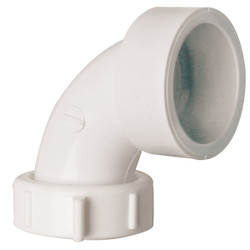Do it Best 1-1/2 In. Solvent Weld White PVC 90 Degree Outlet Elbow 479314
