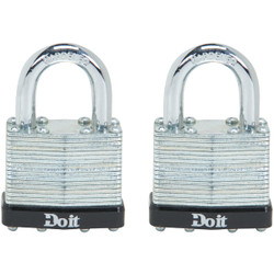 Do it 1-1/2 In. W. Laminated Steel Padlock (2-Pack) 1803TDIB