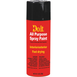 Do it 10 Oz. Flat All Purpose Spray Paint, Black 203303