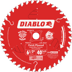 Diablo 6-1/2 In. 40-Tooth Finish/Plywood Circular Saw Blade, Bulk Pack of 10