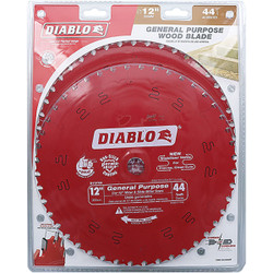 Diablo 12 In. 44-Tooth General Purpose Circular Saw Blade (2-Pack) D124444VP