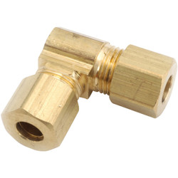 Anderson Metals 1/2 In. 90 Deg. 2-Way Compression Brass Elbow (1/4 Bend)