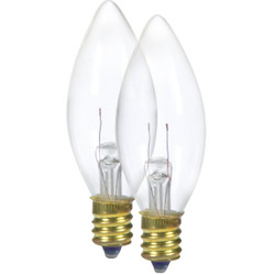 J Hofert Clear 3W Torpedo Candle Light Bulb (2-Pack) 1410-02