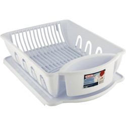 Sterilite 2-Piece Ultra Sink Dish Drainer Set 06418006