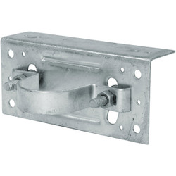 Midwest Air Tech Adjustable 2-3/8 in. Steel Fence Post Adapter Clamp 328598C