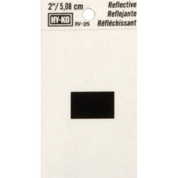 Hy-Ko 2 In. Vinyl Adhesive Symbol, Hyphen RV-25/- Pack of 10