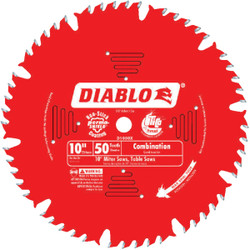Diablo 10 In. 50-Tooth Combination Circular Saw Blade D1050X