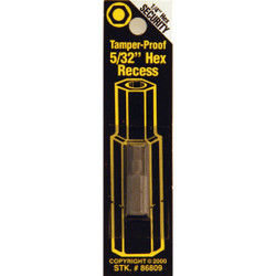 Best Way Tools 5/32 In. Hex Security 1 In. 1/4 In. Hex Screwdriver Bit B86809