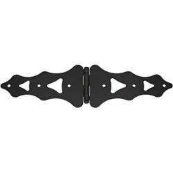 National 10 In. Black Ornamental Strap Hinge N179192