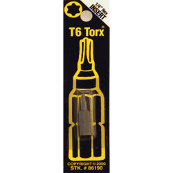 Best Way Tools T6 TORX Insert Hex Screwdriver Bit B86190