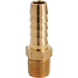 Milton 3/8 In. Barb 1/4 In. MNPT Brass Hose End (2-Pack) S-602