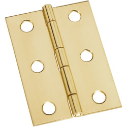 National 1-3/4 In. x 2-1/2 In. Brass Medium Decorative Hinge (2-Pack) N211391