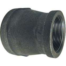 Southland 1/2 In. x 3/8 In. Malleable Black Iron Reducing Coupling Pack of 5