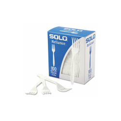 SOLO® FORK,PLYSY,BXD,WH,10/100 RSWFX-0007