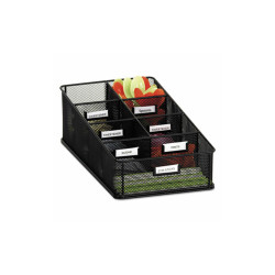 Safco® ORGANIZER,HSPTLY,7C,BK 3291BL