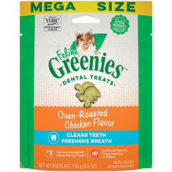 Greenies Oven-Roasted Chicken 4.6 Oz. Dental Cat Treats 428237