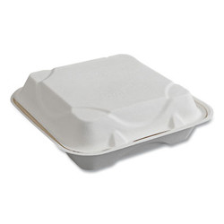 Eco-Products® CONTAINER,CLMSHL 9X9X3,WH EP-HC91NFA