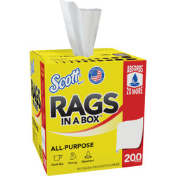 Scotts White Rags in a Box, 200-Ct. 75260