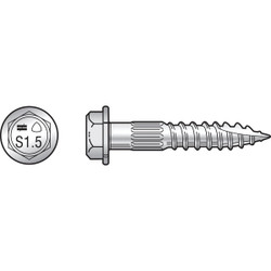 Simpson Strong Tie 1/4 In. x 1-1/2 In. Wood Screw (300 Ct.) SDS25112MB