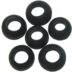 Lasco Assorted Black Cone Packing Faucet Washer (6 Ct.) 02-2361