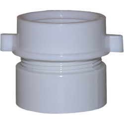 Lasco 1-1/2 In. x 1-1/2 In. White PVC Waste Adapter 03-4253