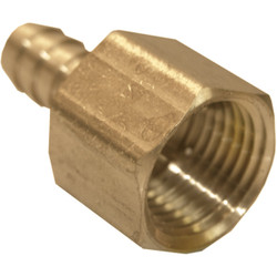 Lasco 3/8 In. FPT x 1/2 In. Brass Hose Barb Adapter 17-7637