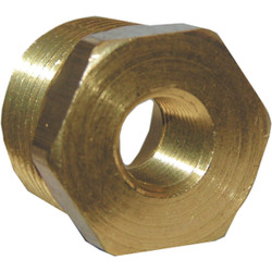 Lasco 1/2 In. MPT x 1/4 In. FPT Brass Hex Bushing 17-9249