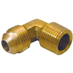 Lasco 1/2 In. MFL x 1/2 In. MPT 90 Deg. Flare Brass Elbow (1/4 Bend) 17-4949
