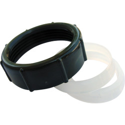 Lasco 1-1/2 In. x 1-1/4 In. Black Plastic Slip Joint Nut and Washer 03-1841