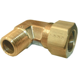 Lasco 5/8 In. C x 1/2 In. MPT 90 Deg. Compression Brass Elbow (1/4 Bend) 17-6955